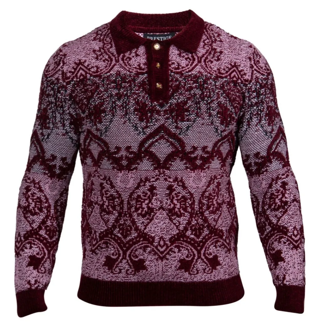 Prestige wool blend polo luxury sweaters