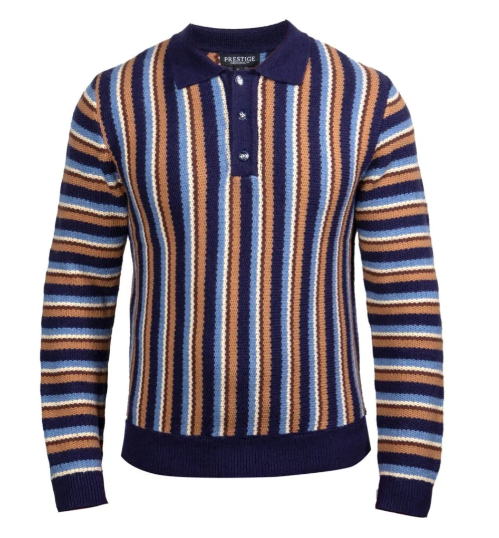 Prestige wool blend polo luxury sweaters