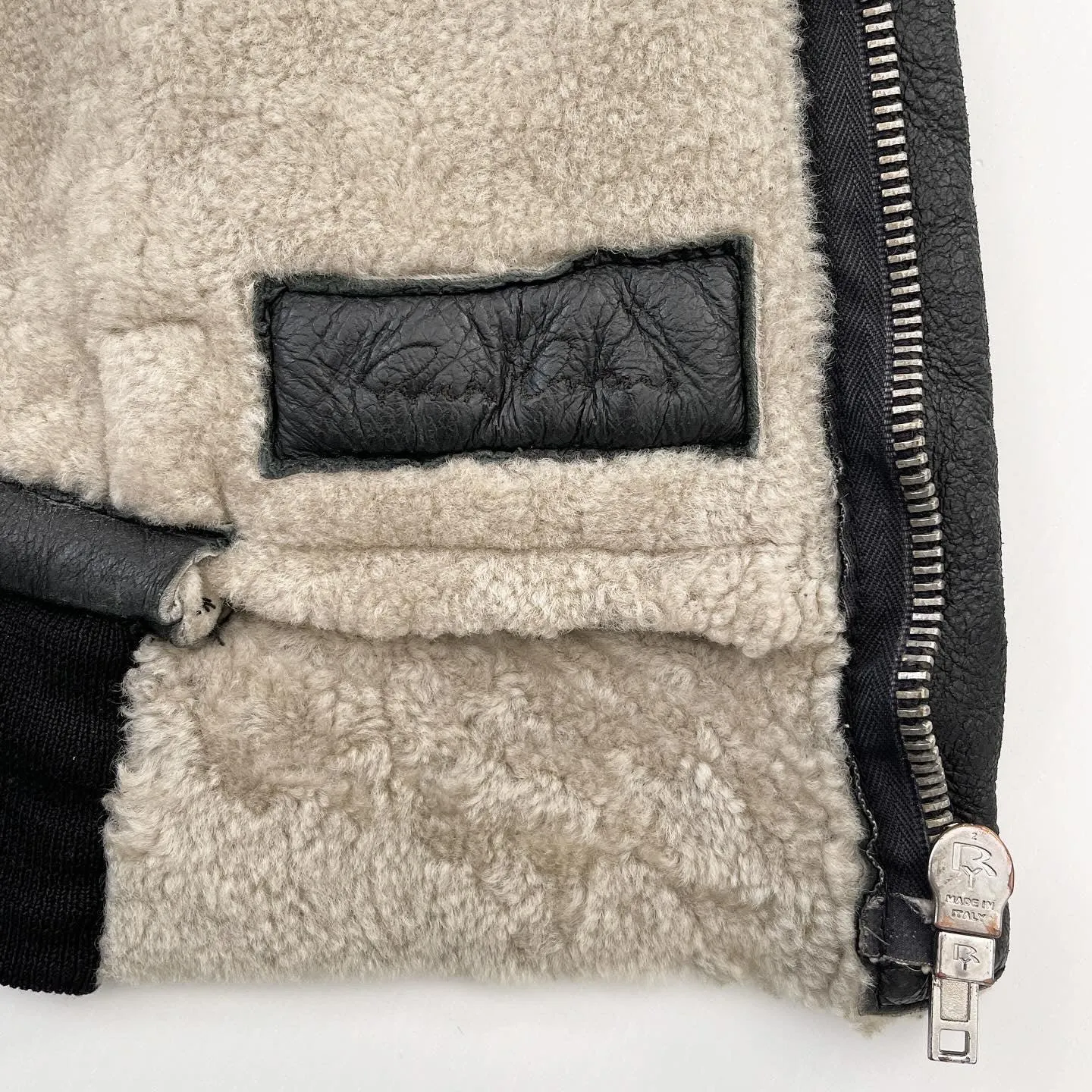 RICK OWENS Lamb Shearling Jacket