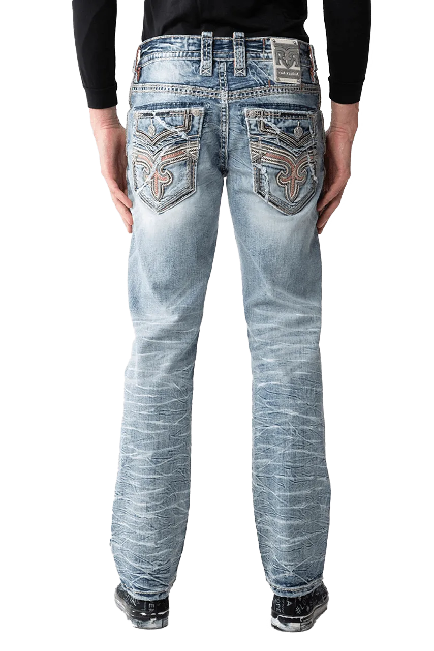 Rock Revival Men's Deen J203 Straight Jeans