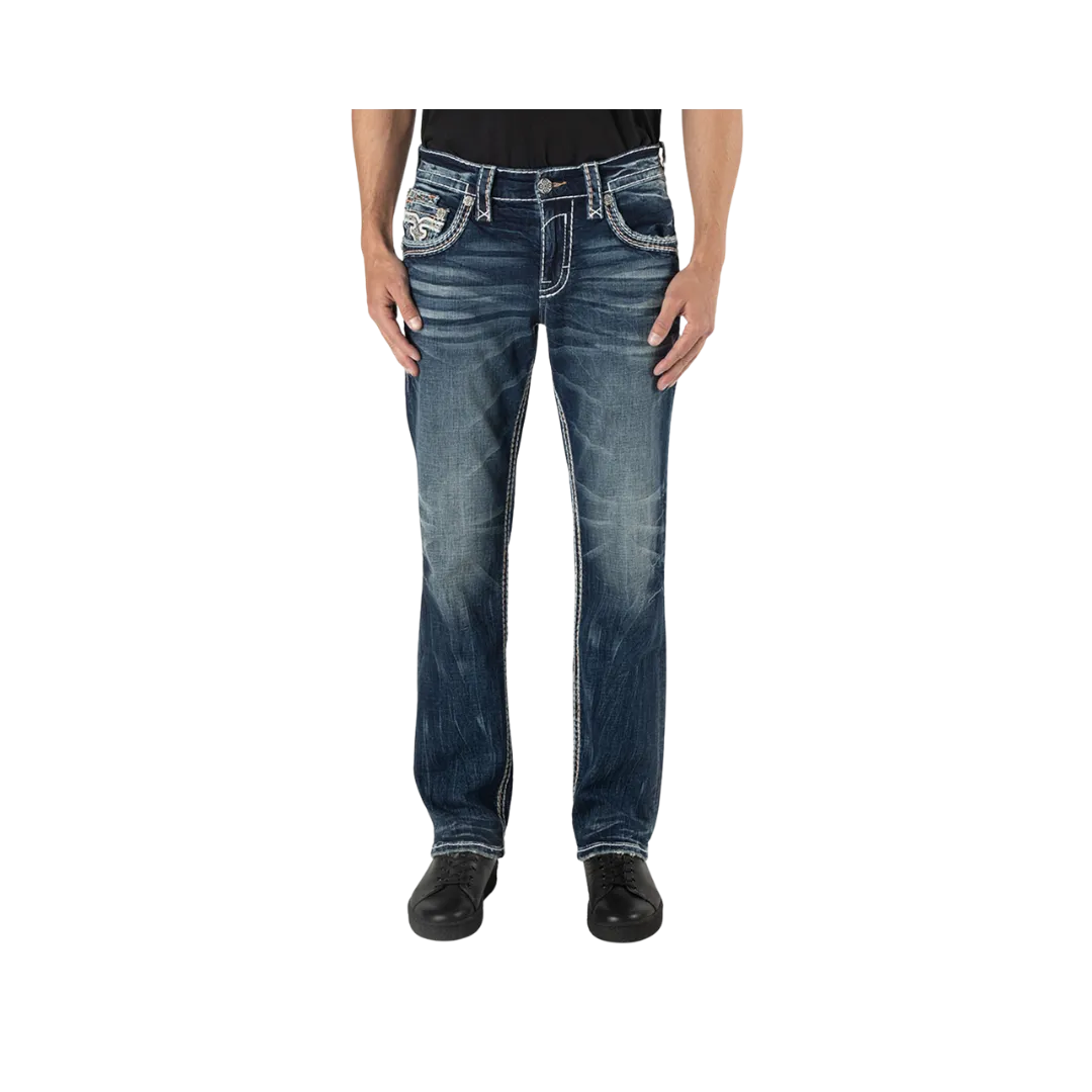 Rock Revival Men's Ronin Straight Cut Jeans