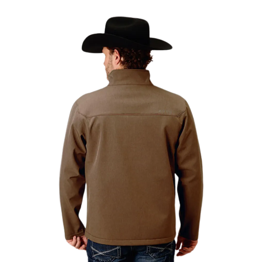 Roper Men's Heather Soft Shell Mocha Brown Jacket