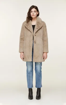 Soia & Kyo - Renada Faux Fur Coat in Honey