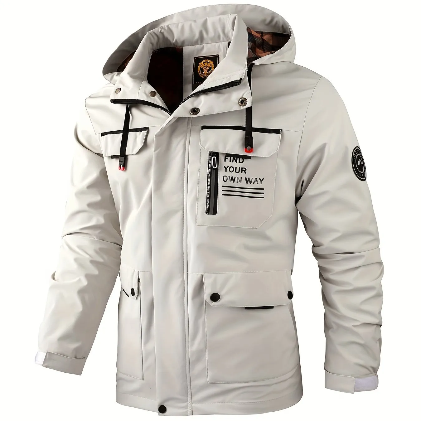 Springready Mens Casual Windbreaker Jacket Elevate Your Style