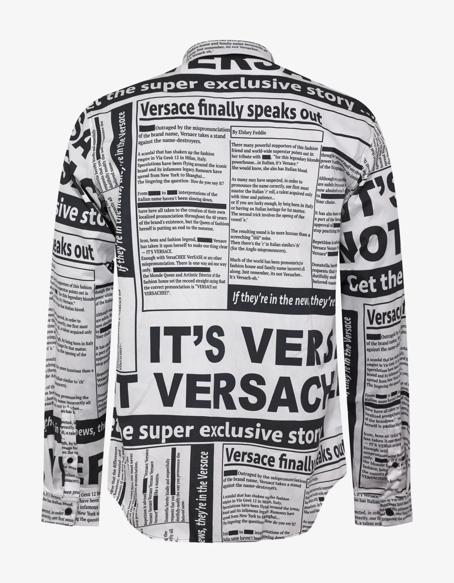 Tabloid Print Shirt