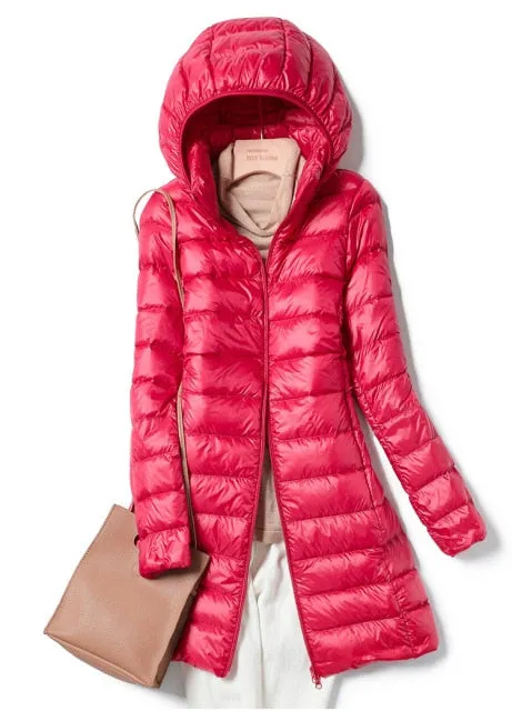 Trendy Long Puffy Ultra Casual Coat With Hood