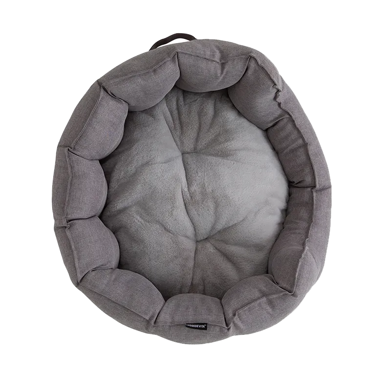 Water Resistant Oxford High Side Grey Shell Bed