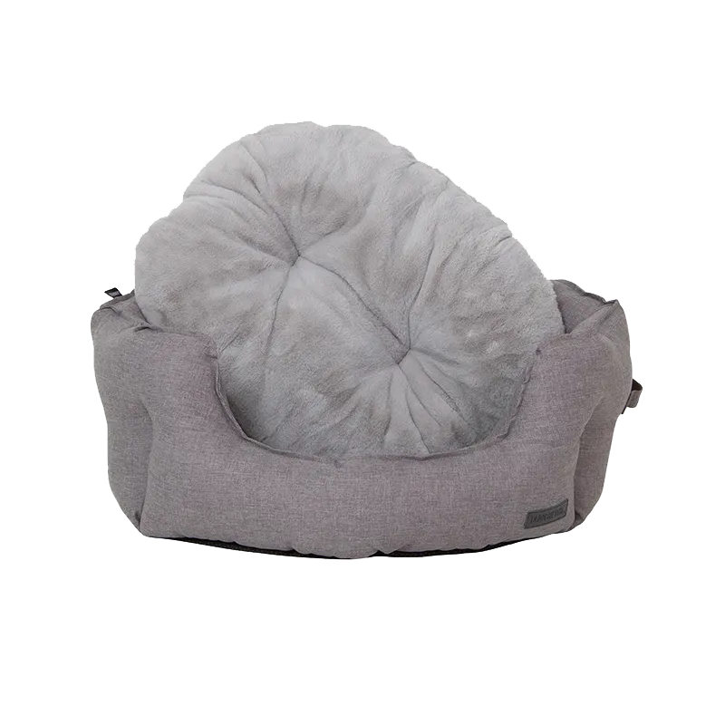 Water Resistant Oxford High Side Grey Shell Bed