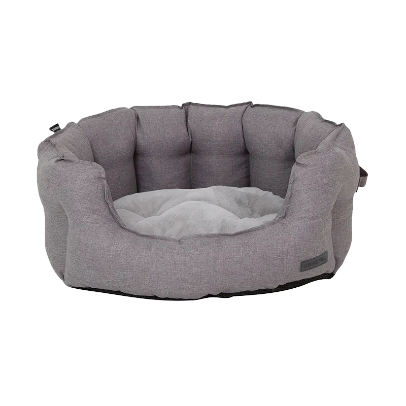 Water Resistant Oxford High Side Grey Shell Bed