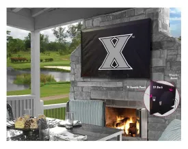 Xavier Musketeers Black Breathable Water Resistant Vinyl TV Cover